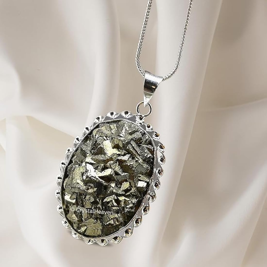 Natural Pyrite Pendant (Money Magnet Stone)