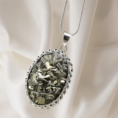 Natural Pyrite Pendant (Money Magnet Stone)