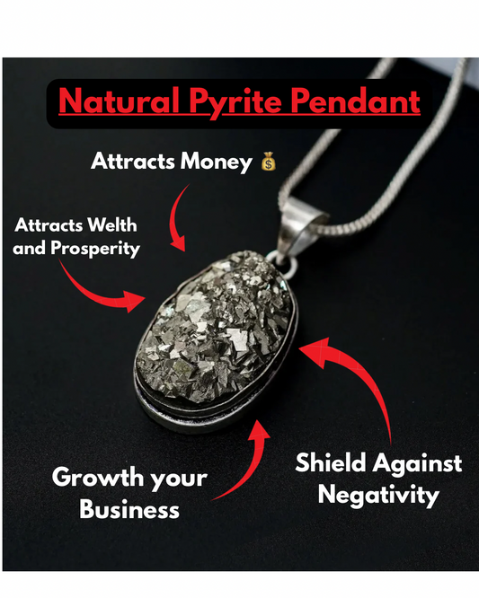 Natural Pyrite Pendant (Money Magnet Stone)