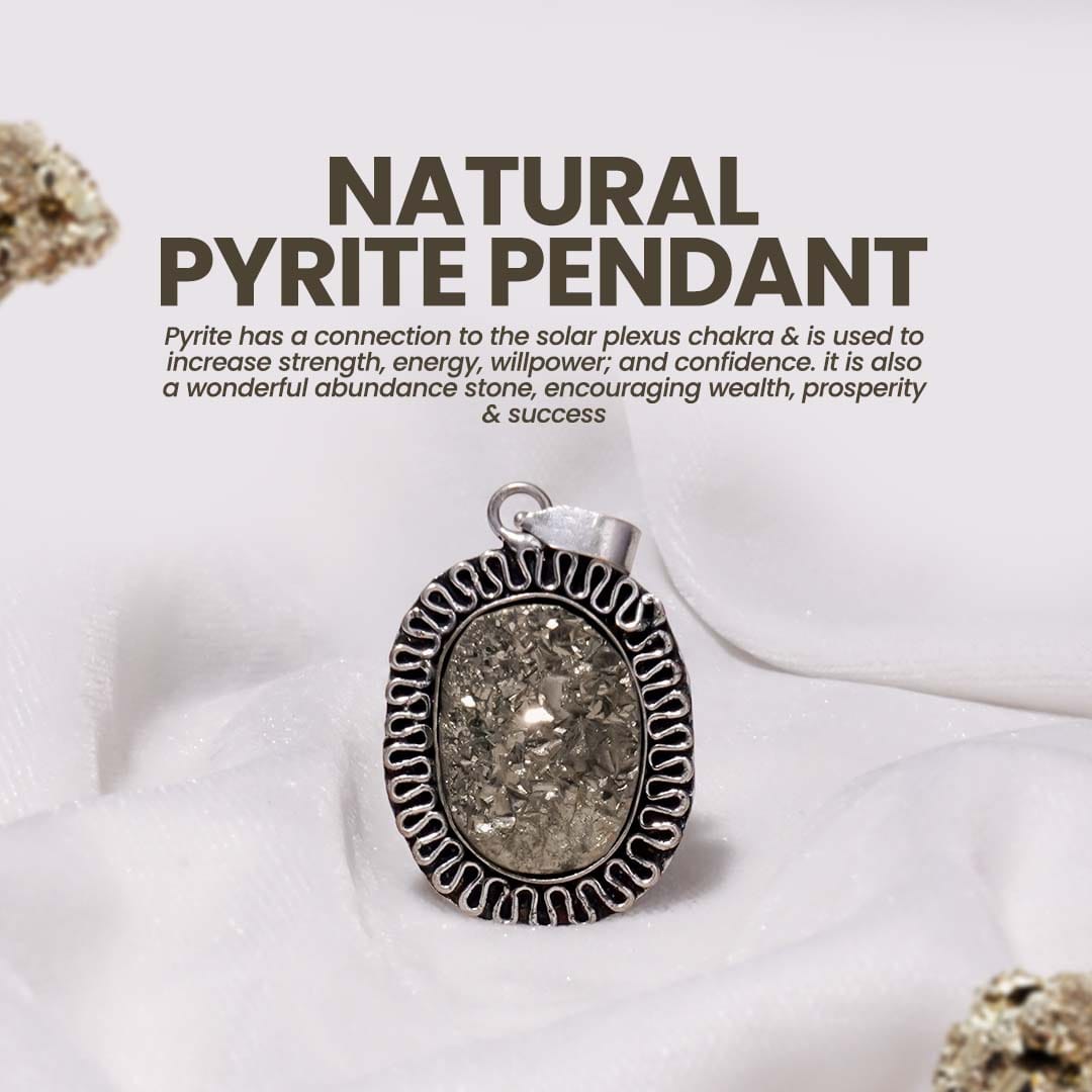 Natural Pyrite Pendant (Money Magnet Stone)